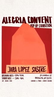 “Para que nada nos amarre que no nos una nada” Spanish artist @jaralopezsastre will be showcasing some of her new pieces with us on Saturday. Her room is located in the second floor of the convent. RSVP now to join the experience.