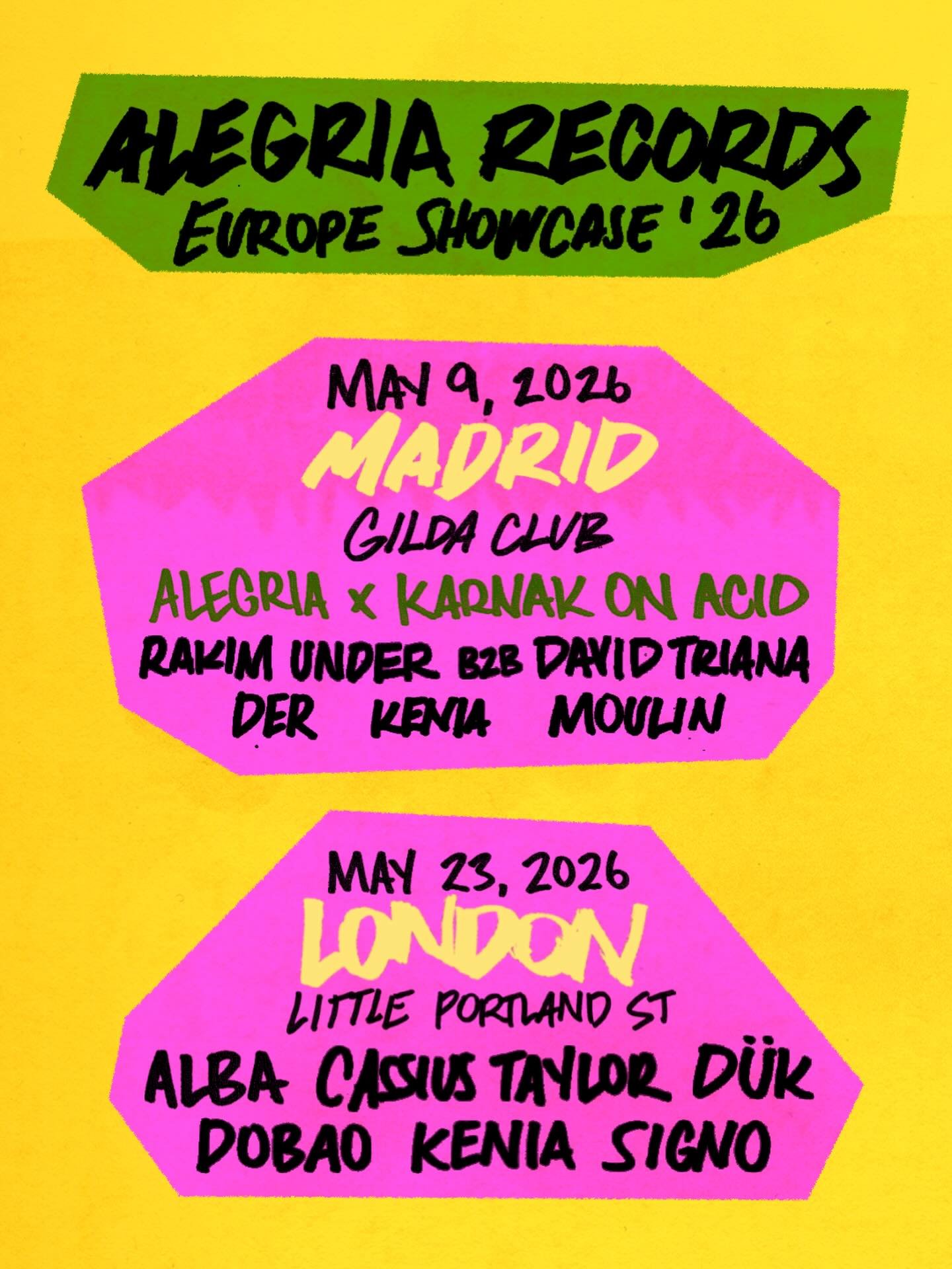 Our next two stops in Europe 🌎 Where will you join us? Link in bio for more information. See you in the dance floor ❤️‍🔥