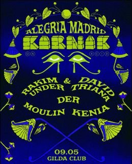 For the first time in Madrid
@alegriacommunity x @karnakonacid 
two labels with a shared vision come together for a special pop up @gildaclub on May 9 2026
Musica bailable asegurada toda la noche ❤️‍🔥