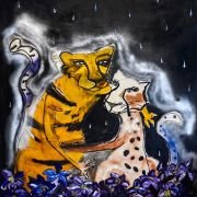 Hug under summer storm